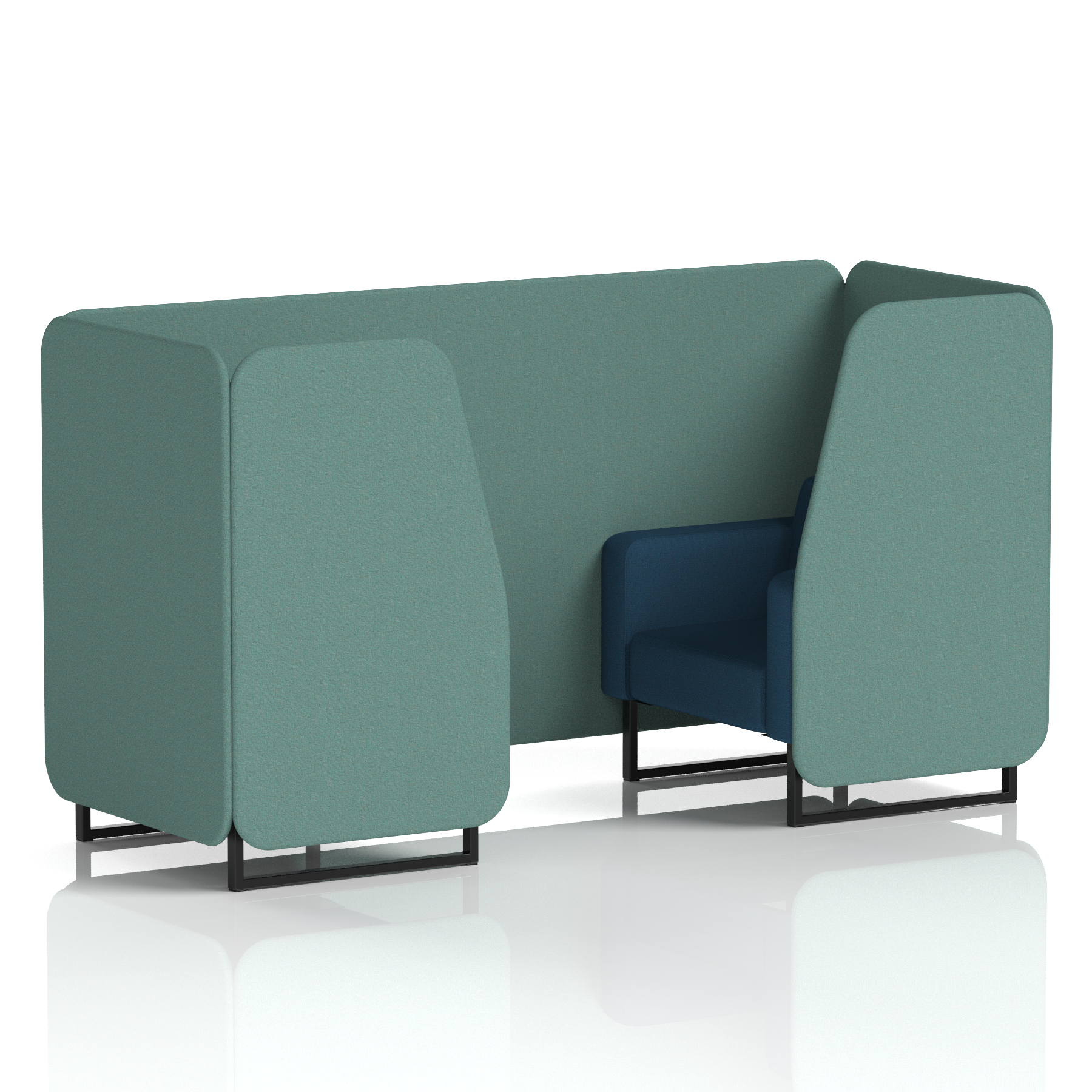 Brixworth Booth With Black Legs in Two Tone