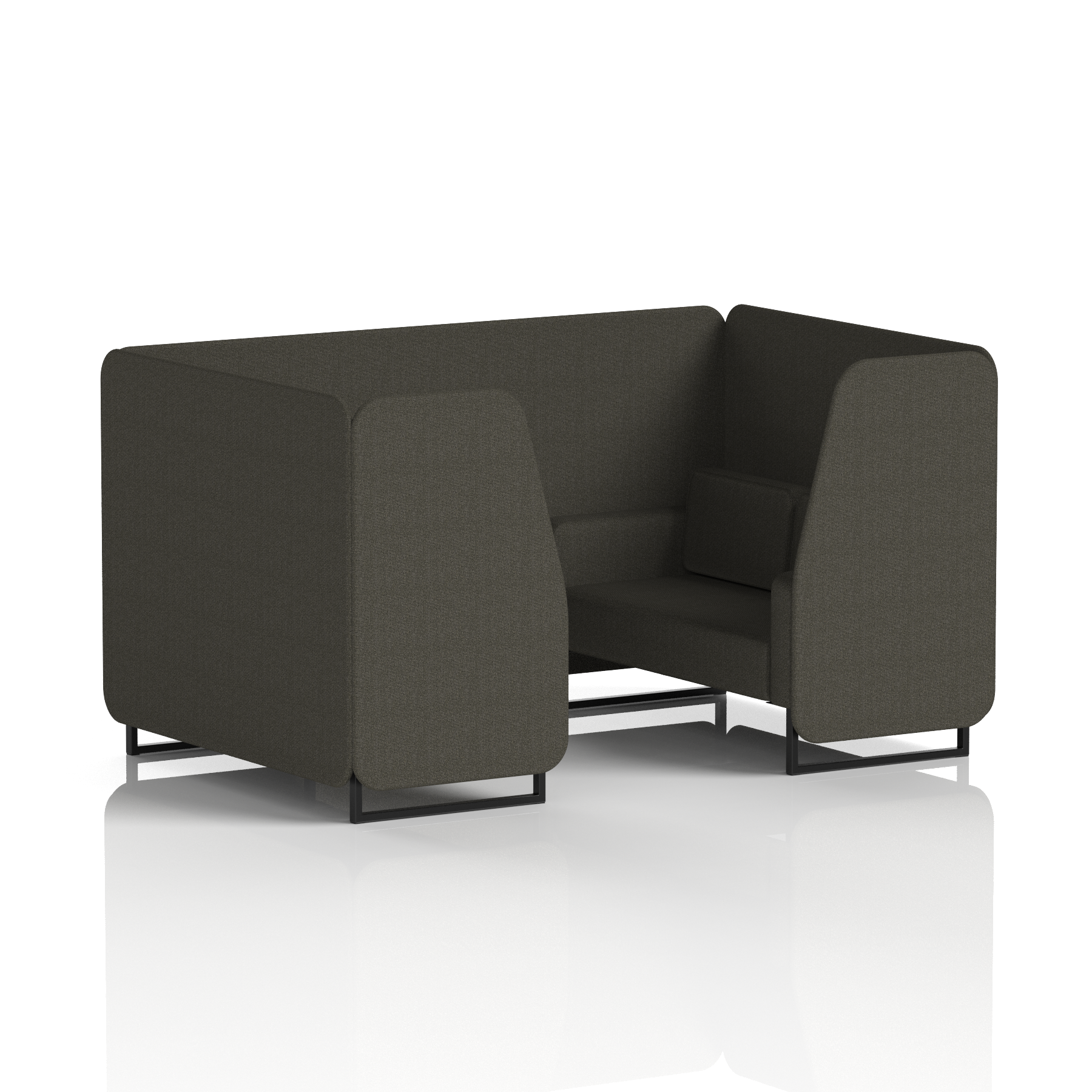 Brixworth Booth With Black Legs in Single Tone