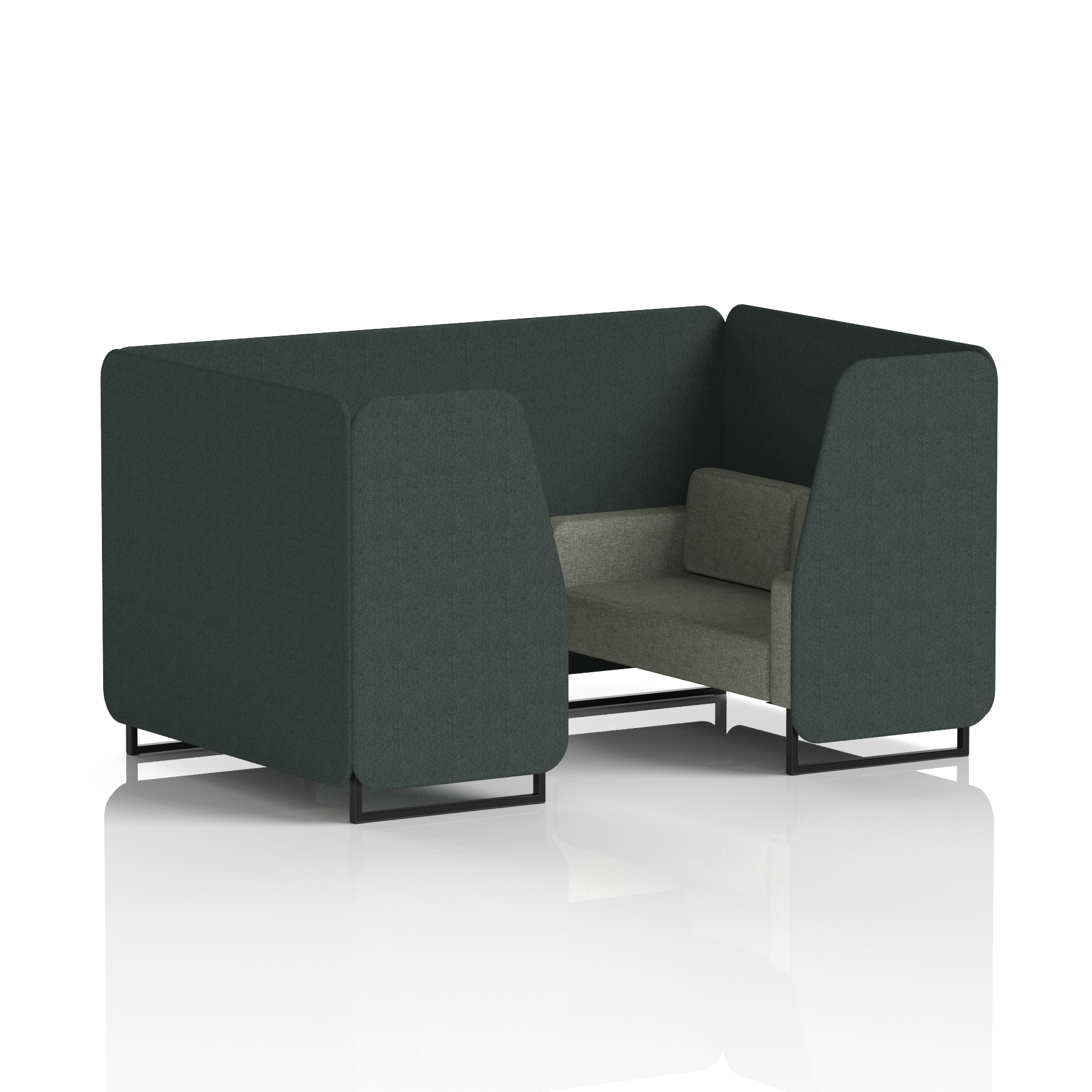 Brixworth Booth With Black Legs in Two Tone