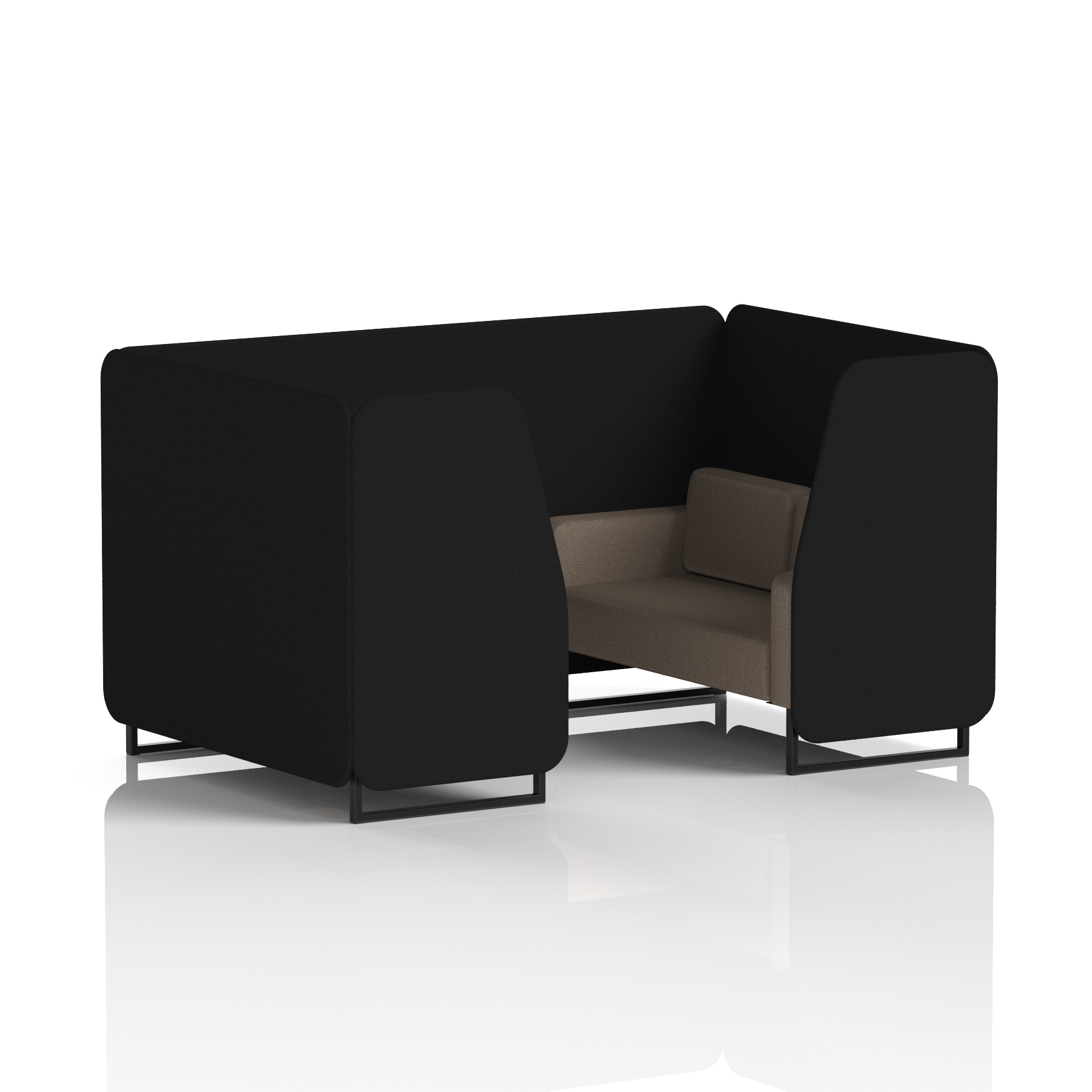 Brixworth Booth With Black Legs in Two Tone