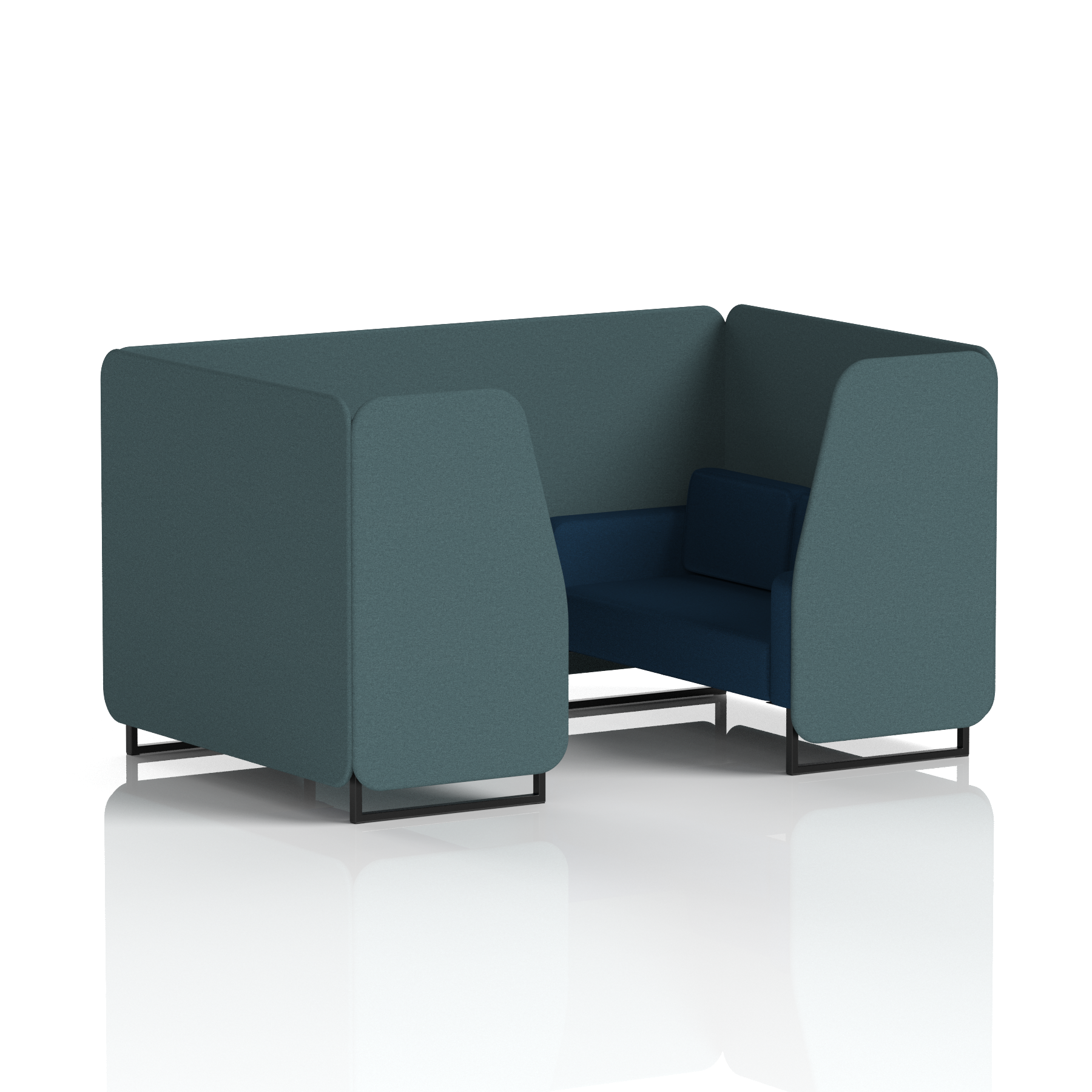Brixworth Booth With Black Legs in Two Tone
