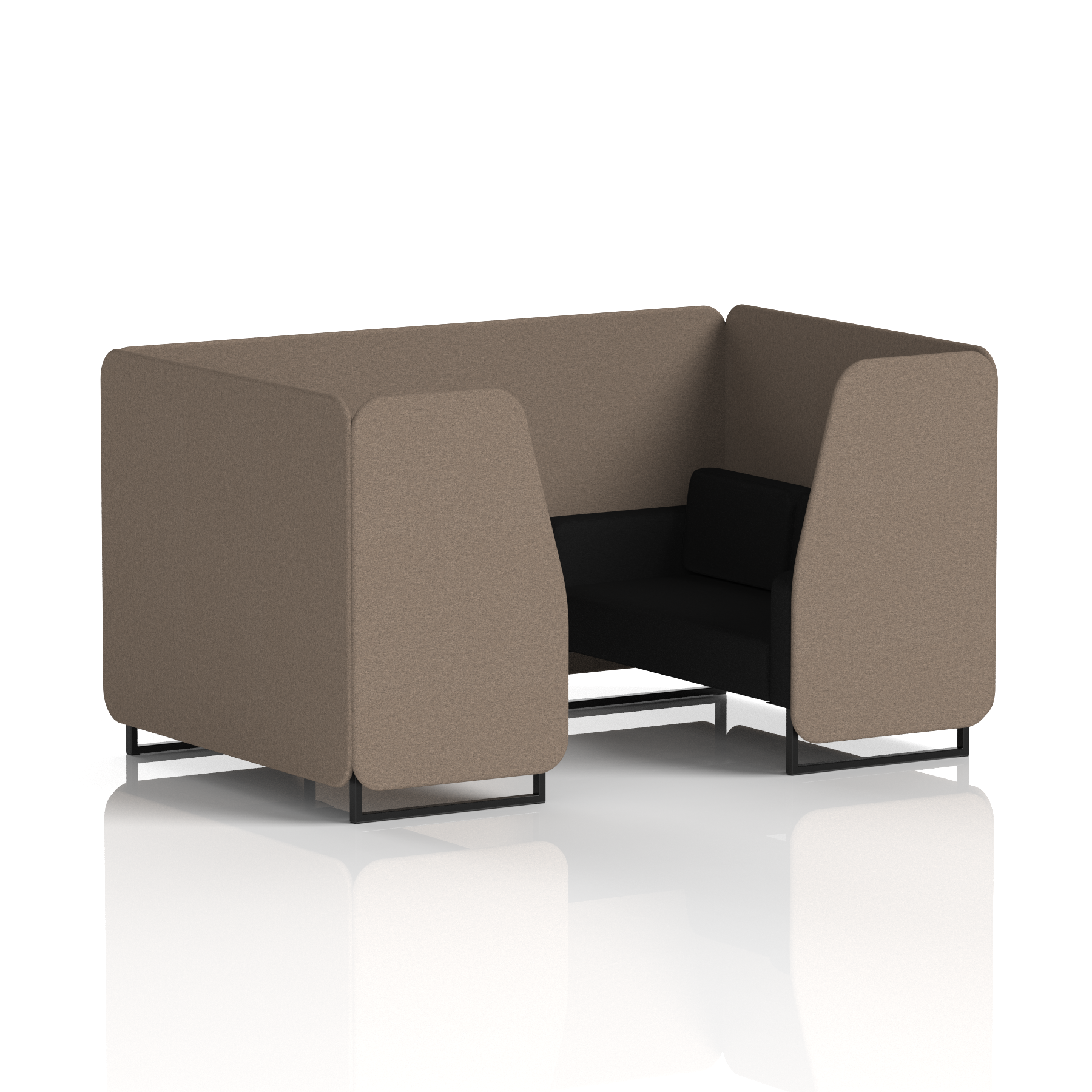 Brixworth Booth With Black Legs in Two Tone
