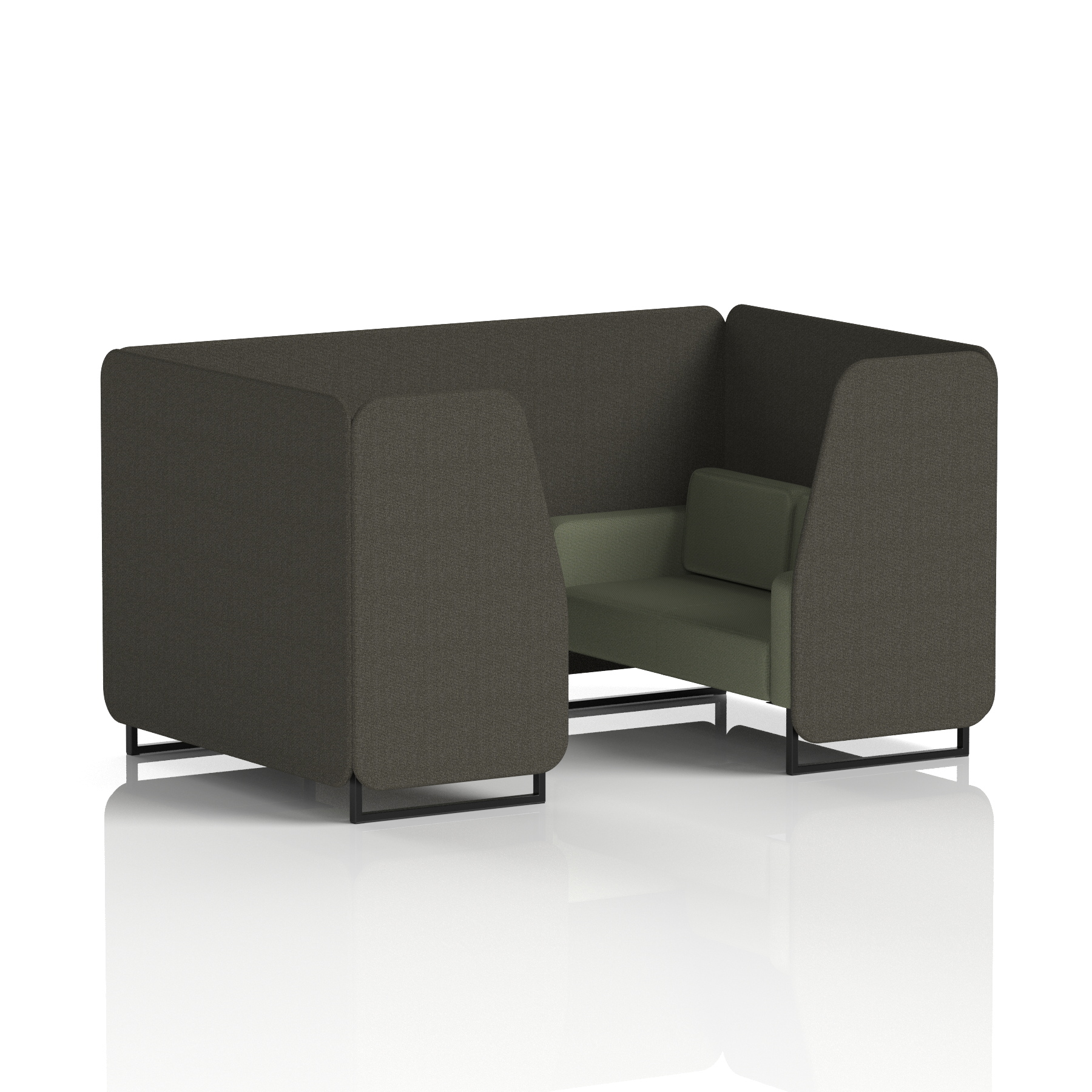Brixworth Booth With Black Legs in Two Tone