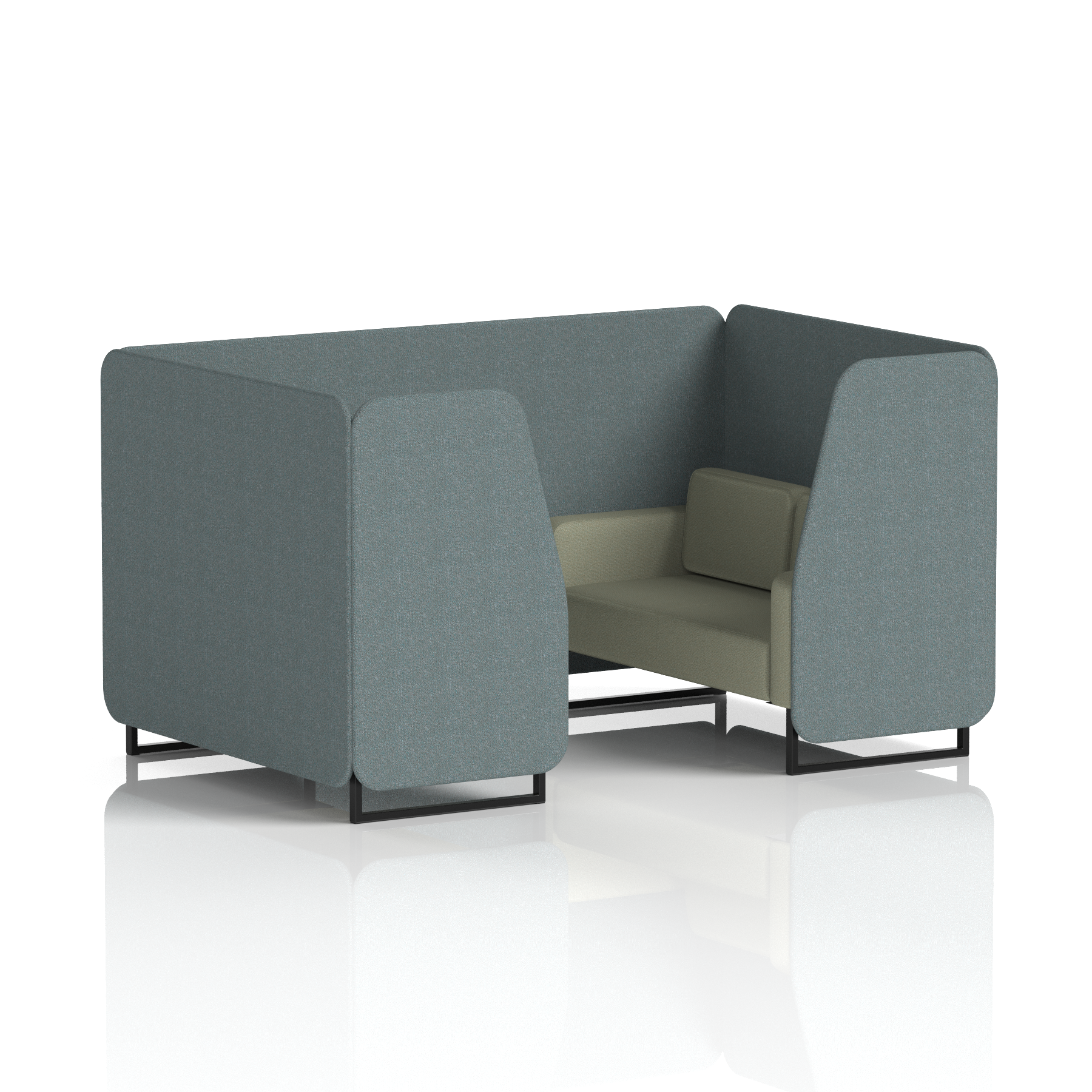 Brixworth Booth With Black Legs in Two Tone