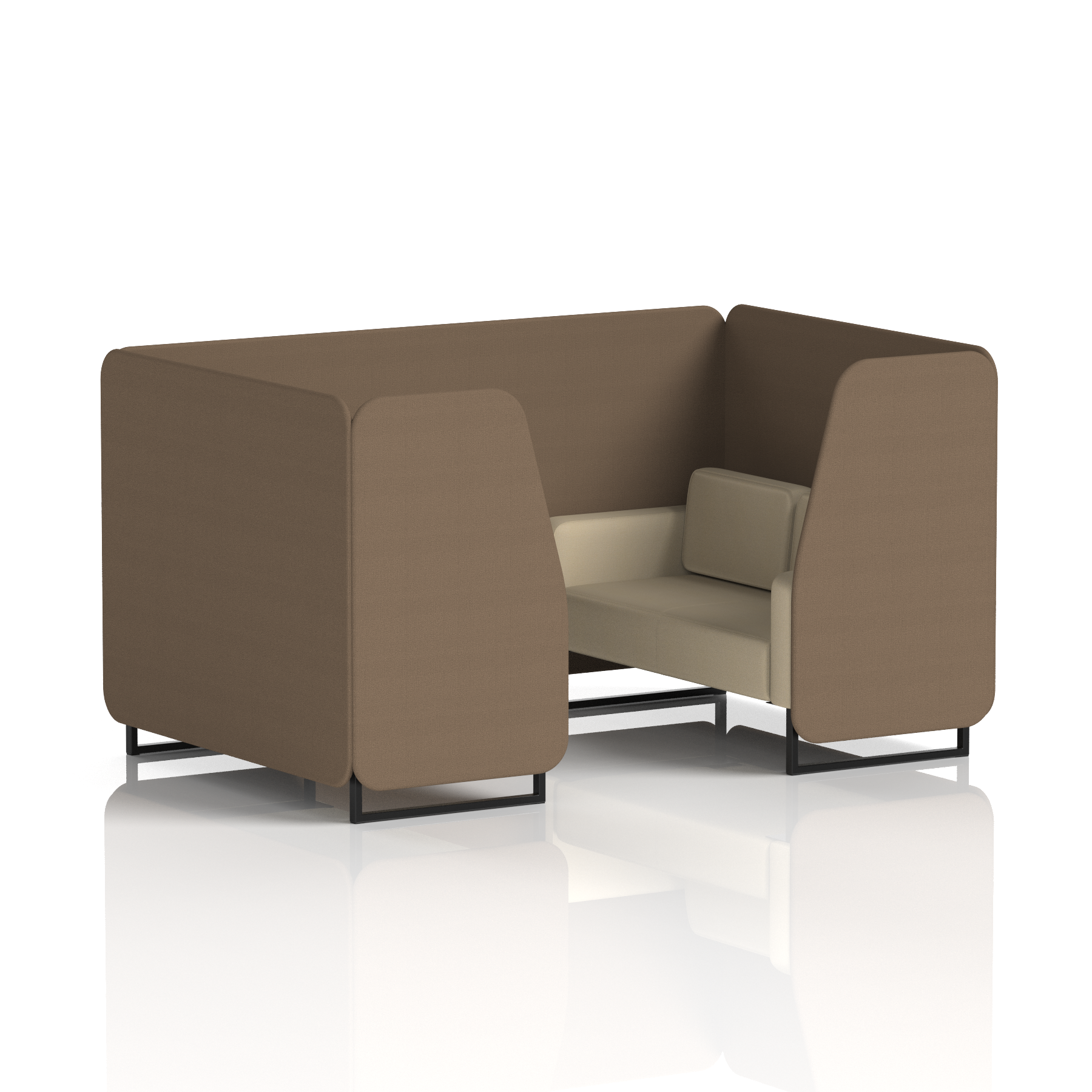 Brixworth Booth With Black Legs in Two Tone