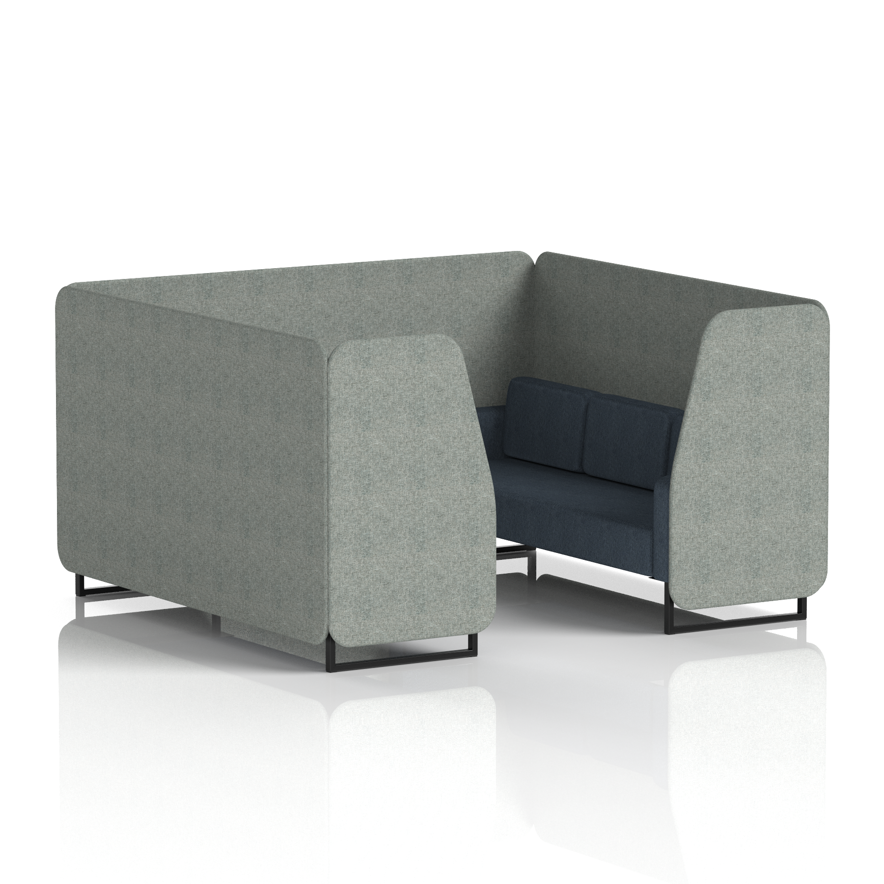 Brixworth Booth With Black Legs in Two Tone