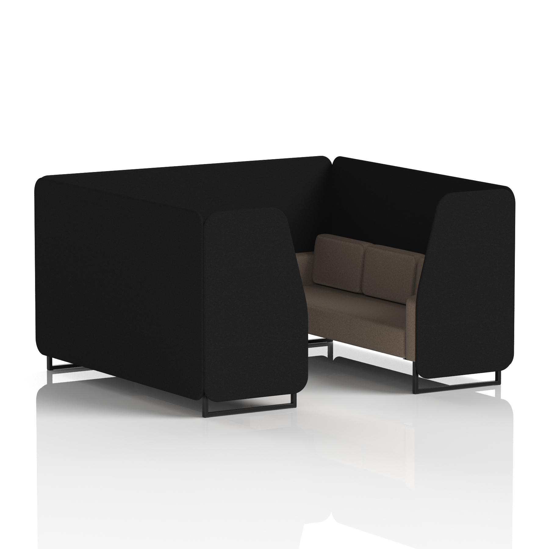 Brixworth Booth With Black Legs in Two Tone