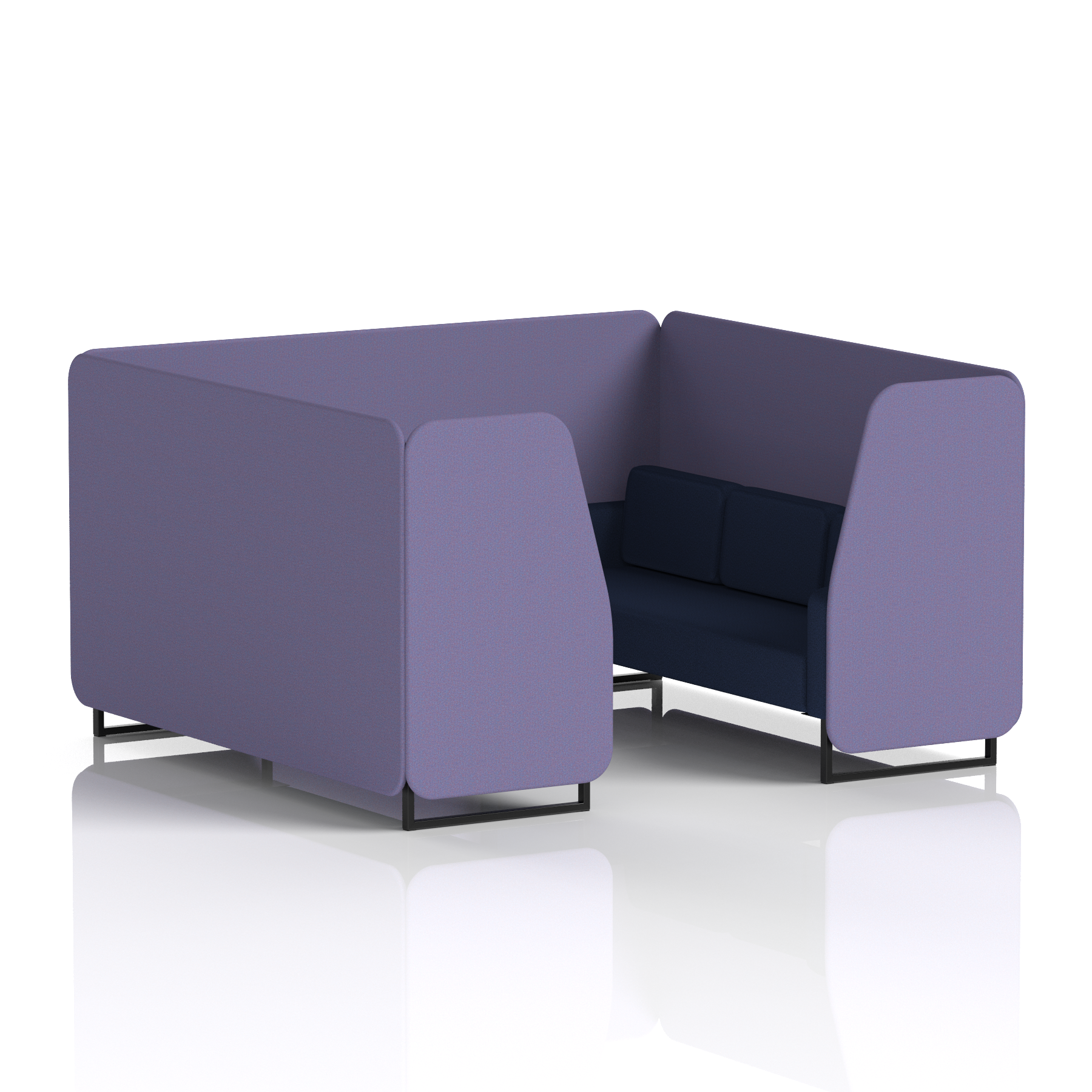 Brixworth Booth With Black Legs in Two Tone