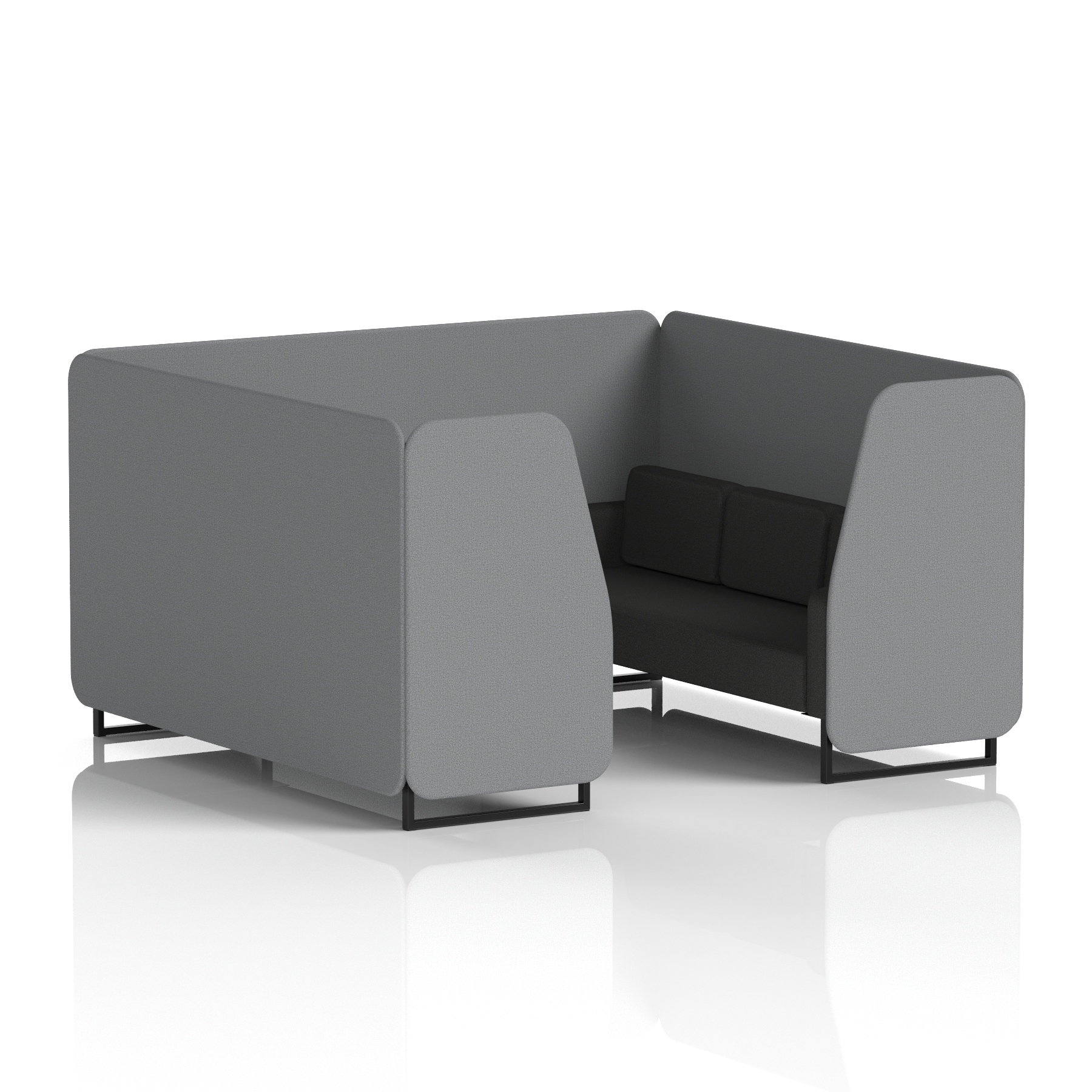 Brixworth Booth With Black Legs in Two Tone