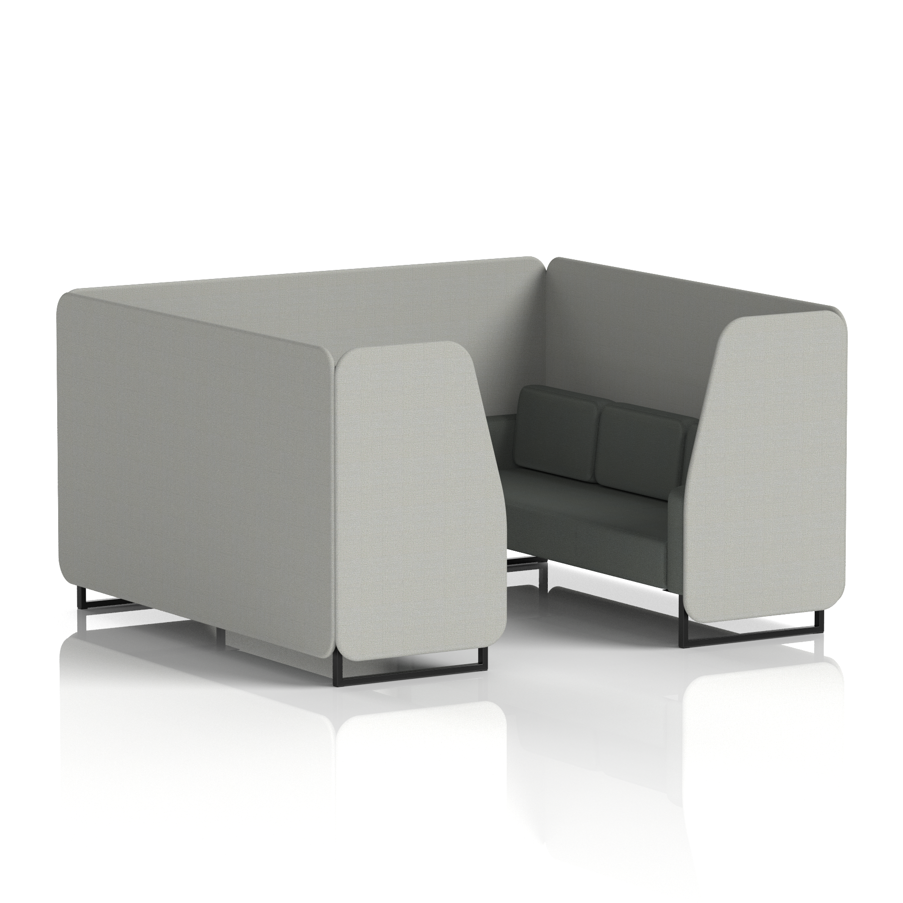 Brixworth Booth With Black Legs in Two Tone