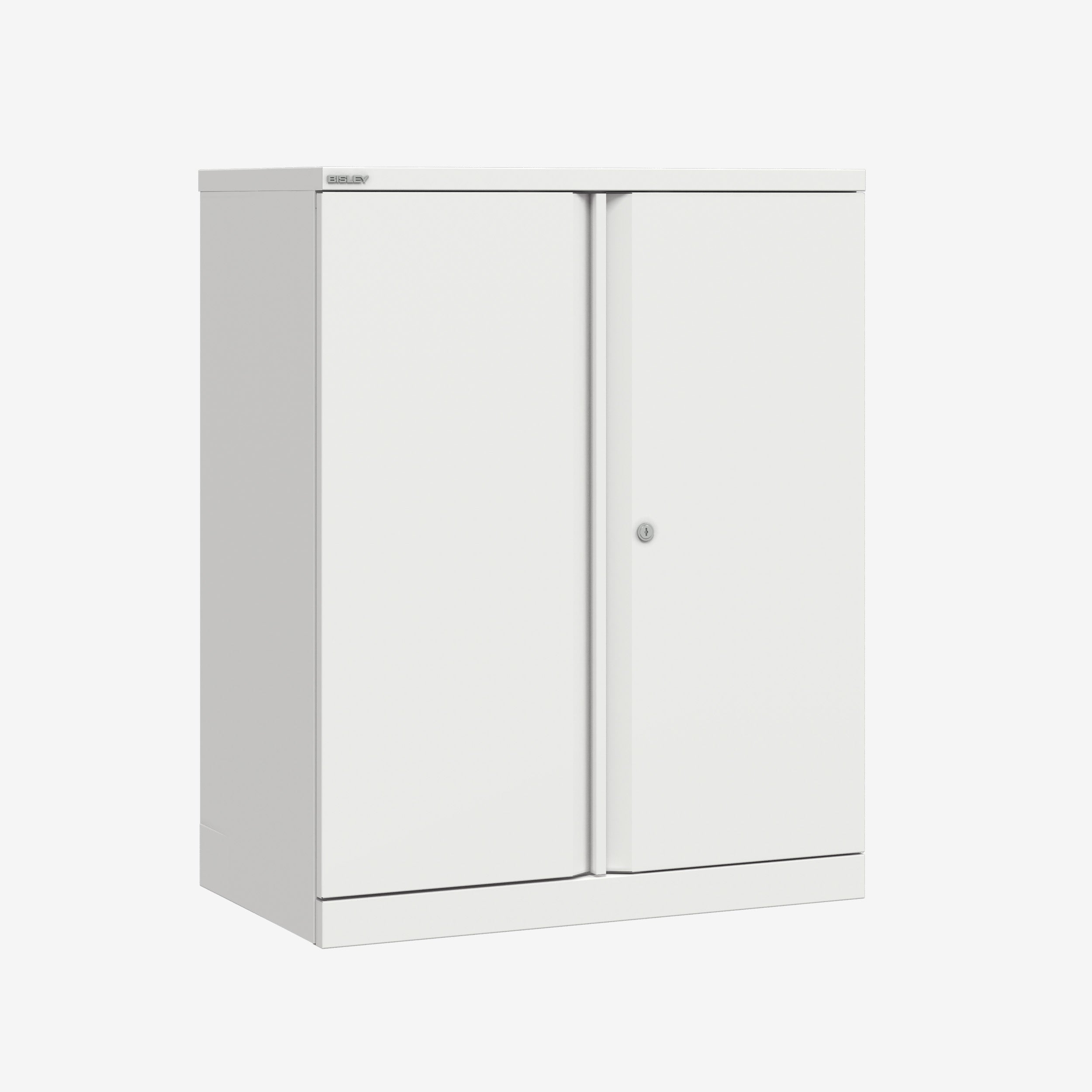 1000mm x 1000mm Bisley traffic White storage cupboard