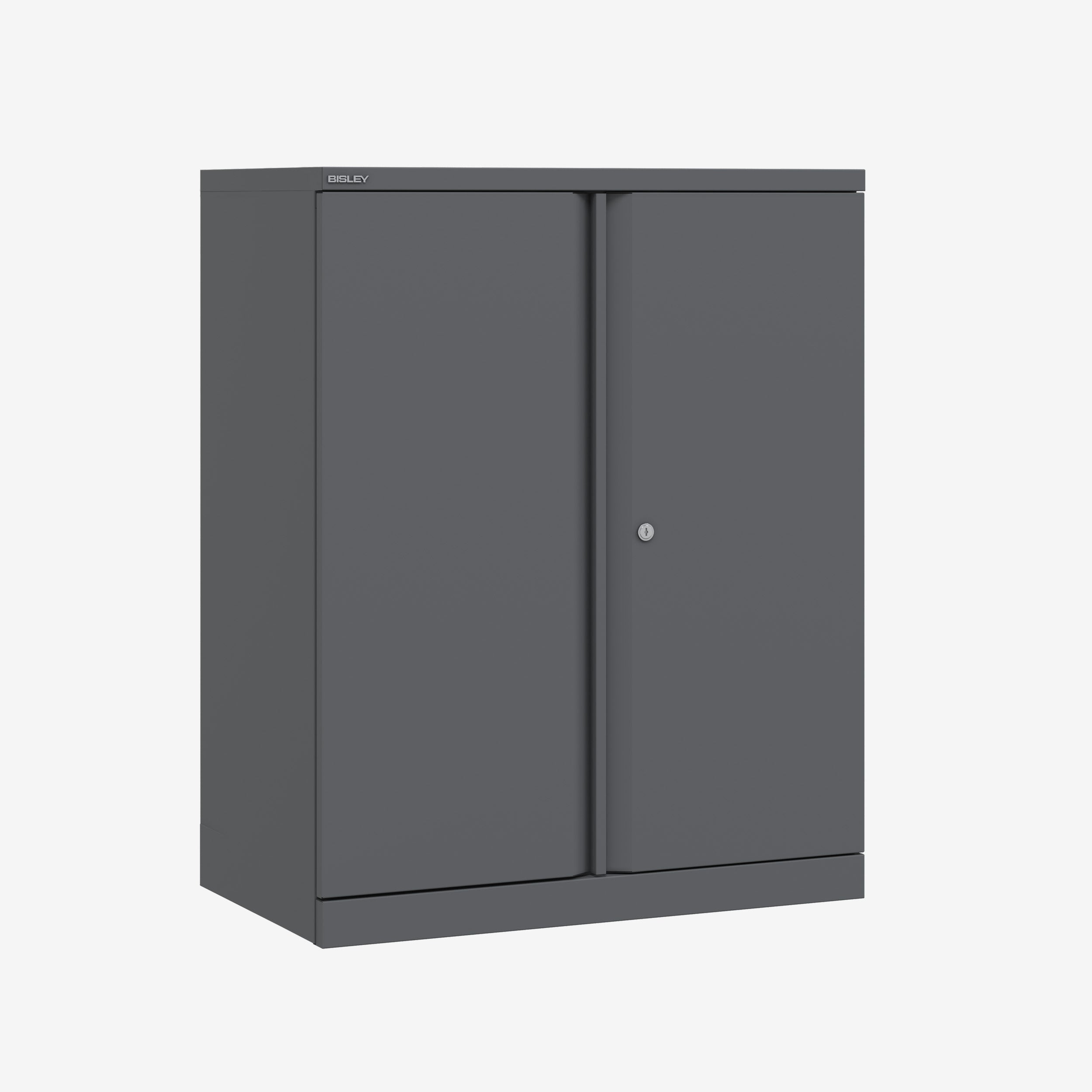 1000mm x 1000mm Bisley Antrcite Grey storage cupboard