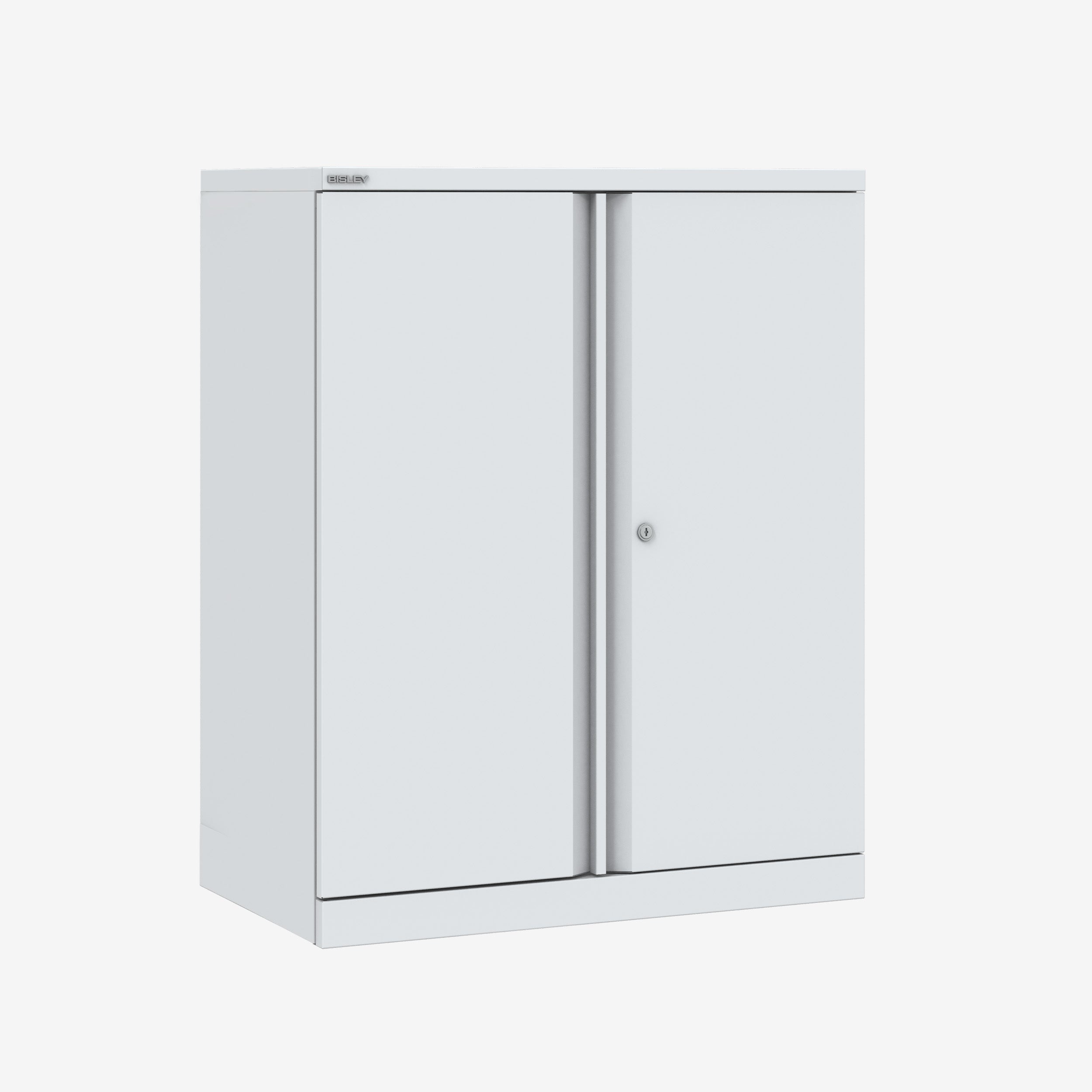 1000mm x 1000mm Bisley Chalk White storage cupboard