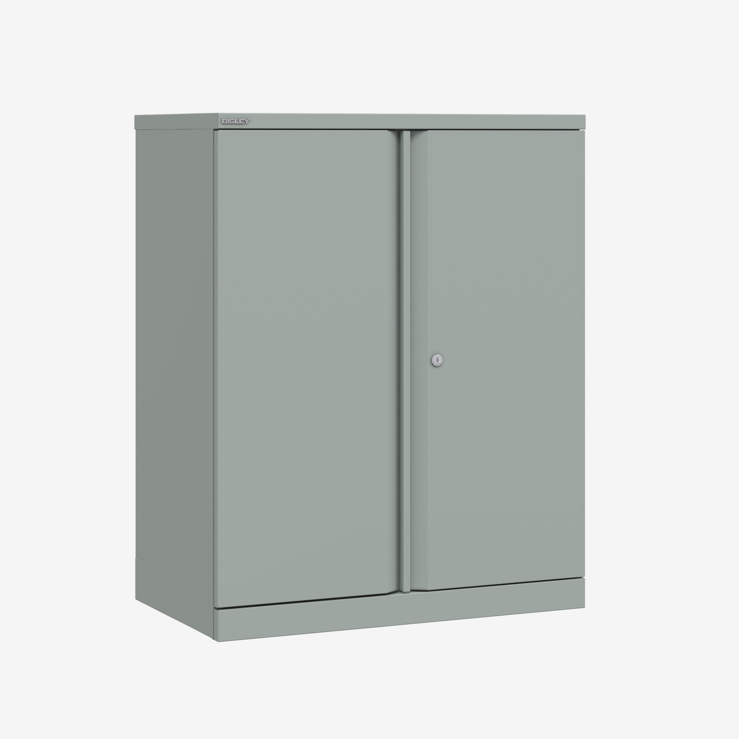 1000mm x 1000mm Bisley silver storage cupboard