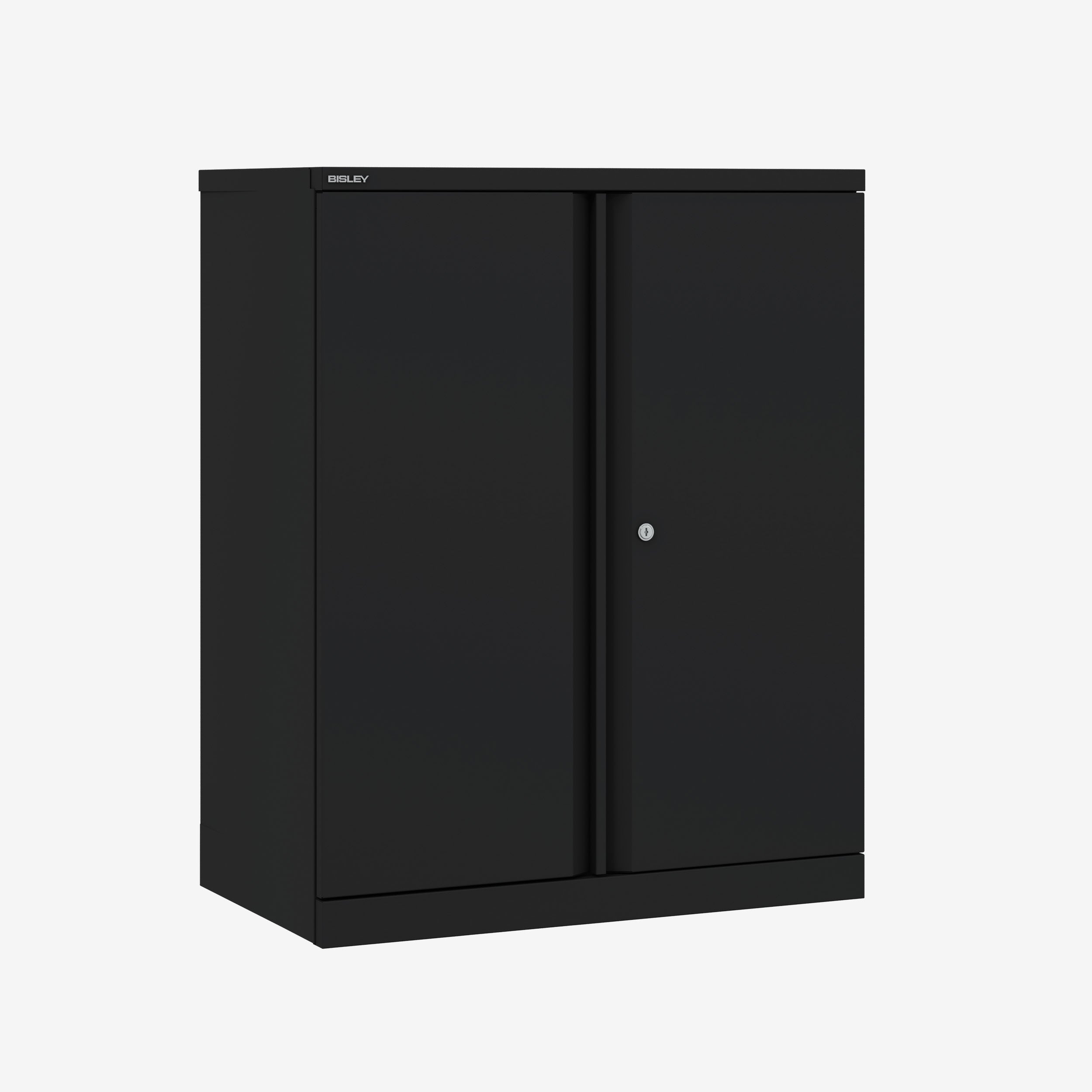 1000mm x 1000mm Bisley Black storage cupboard
