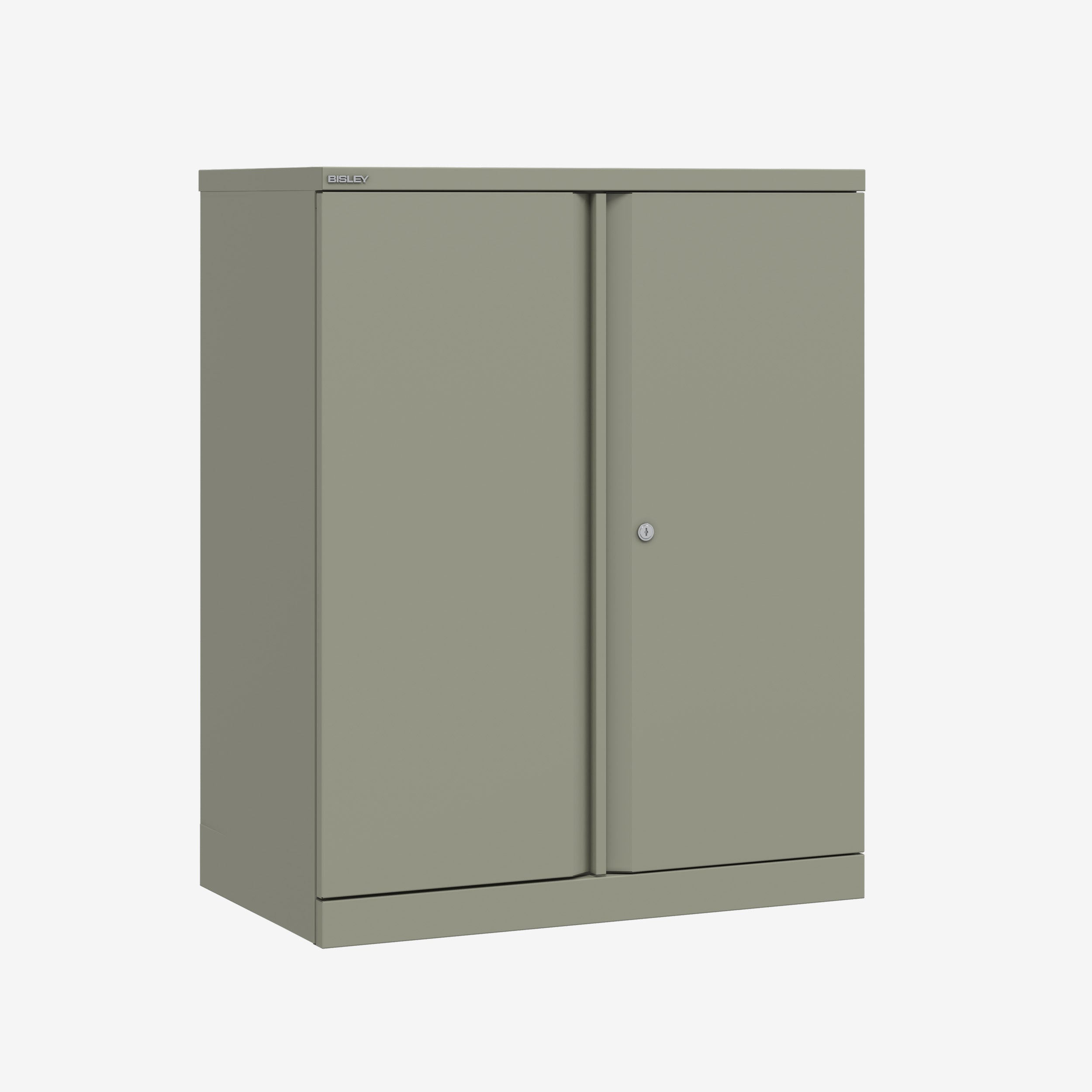 1000mm x 1000mm Bisley Goose Grey storage cupboard