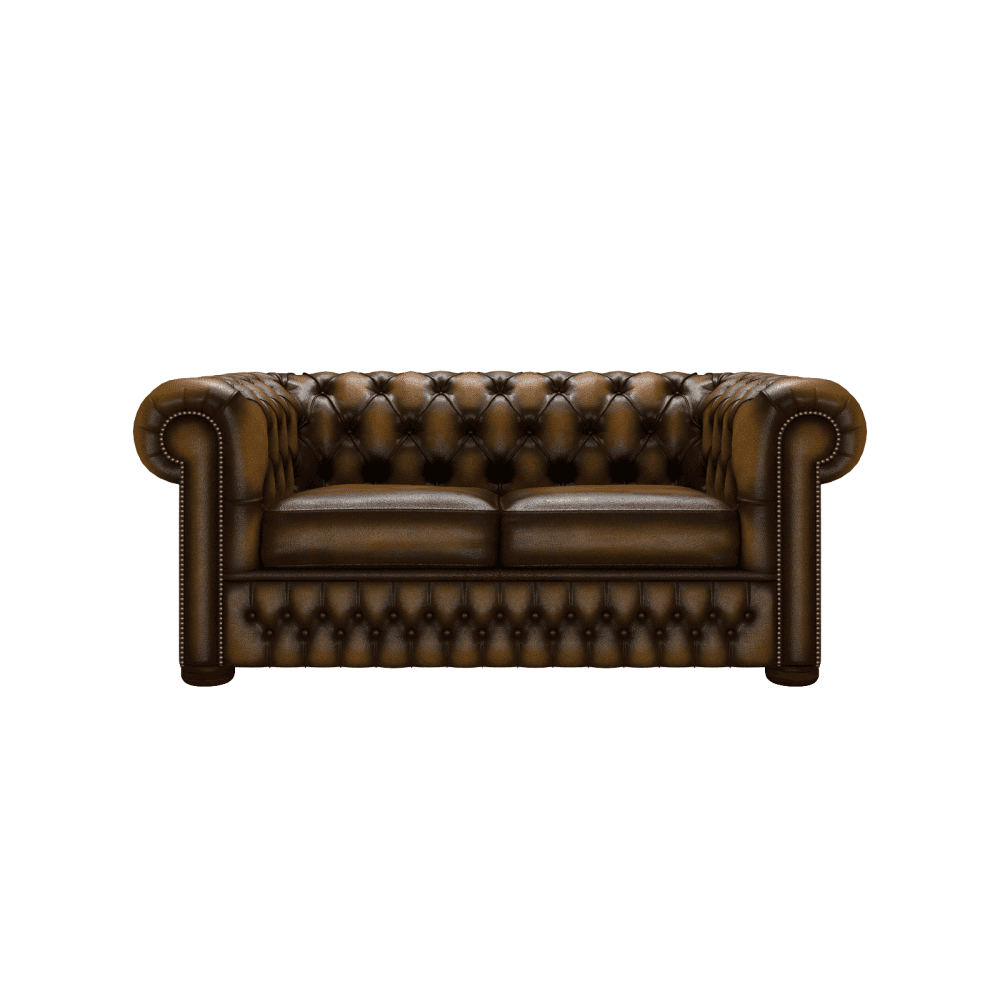 Heritage Chesterfield 2 Seater Sofa in Antique Leather