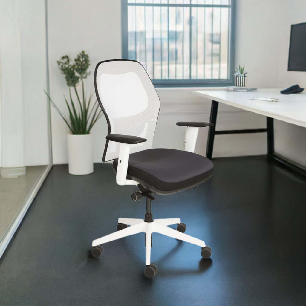 APPLAUSE WHITE Mesh Back Ergonomic Task Chair - NIOD