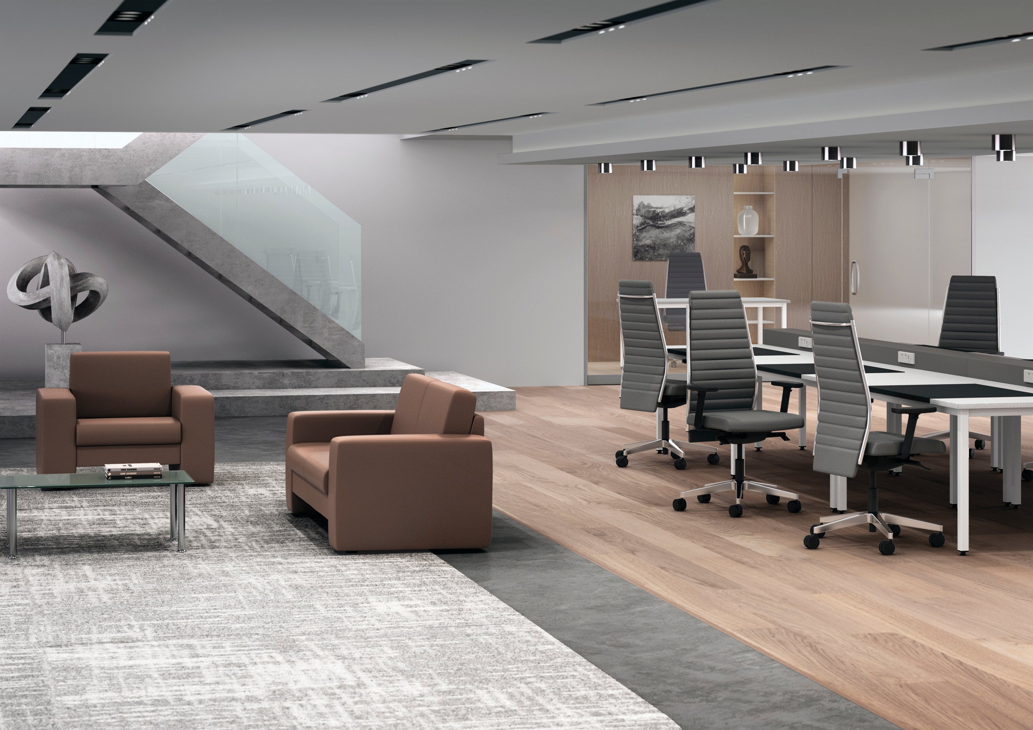 PLAN Ribbed Back Executive Chair - New Image Office Design Ltd