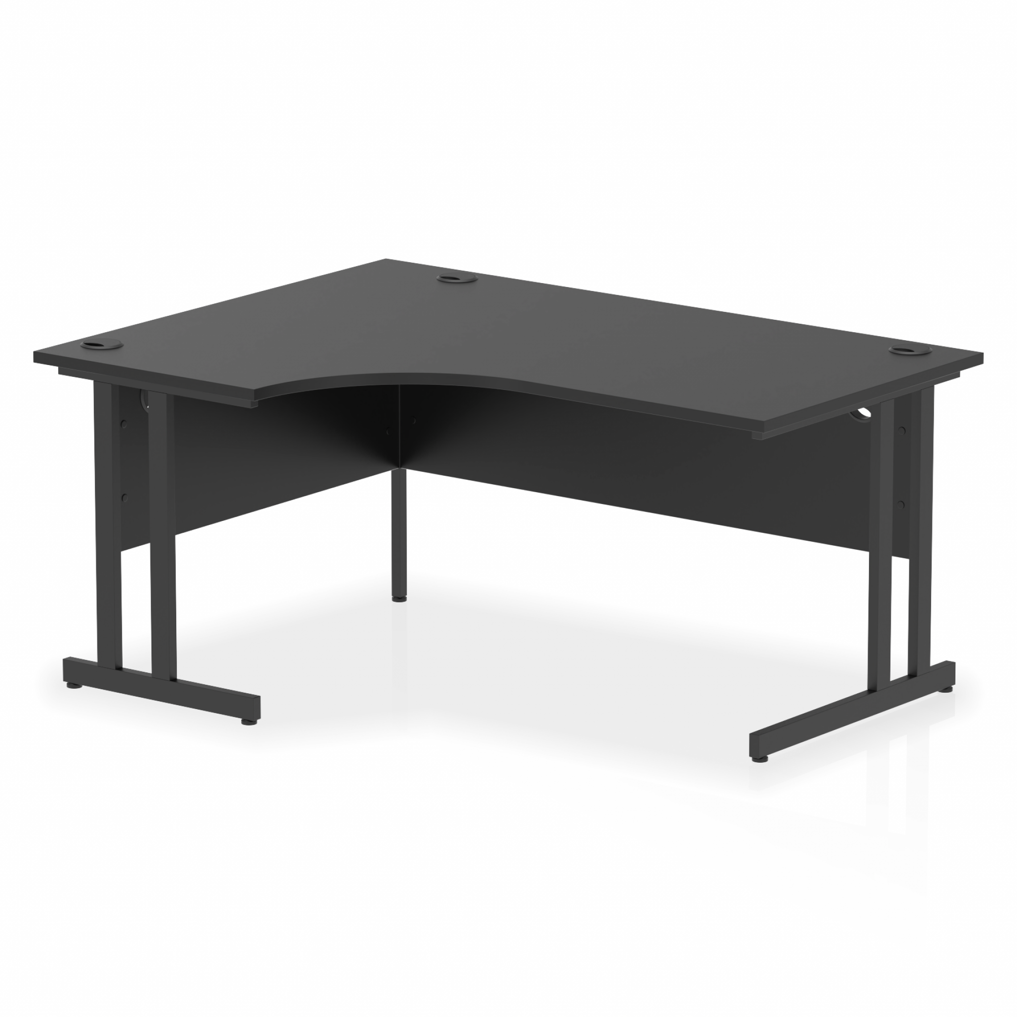Impulse 1600mm Right Crescent Desk Cantilever Leg