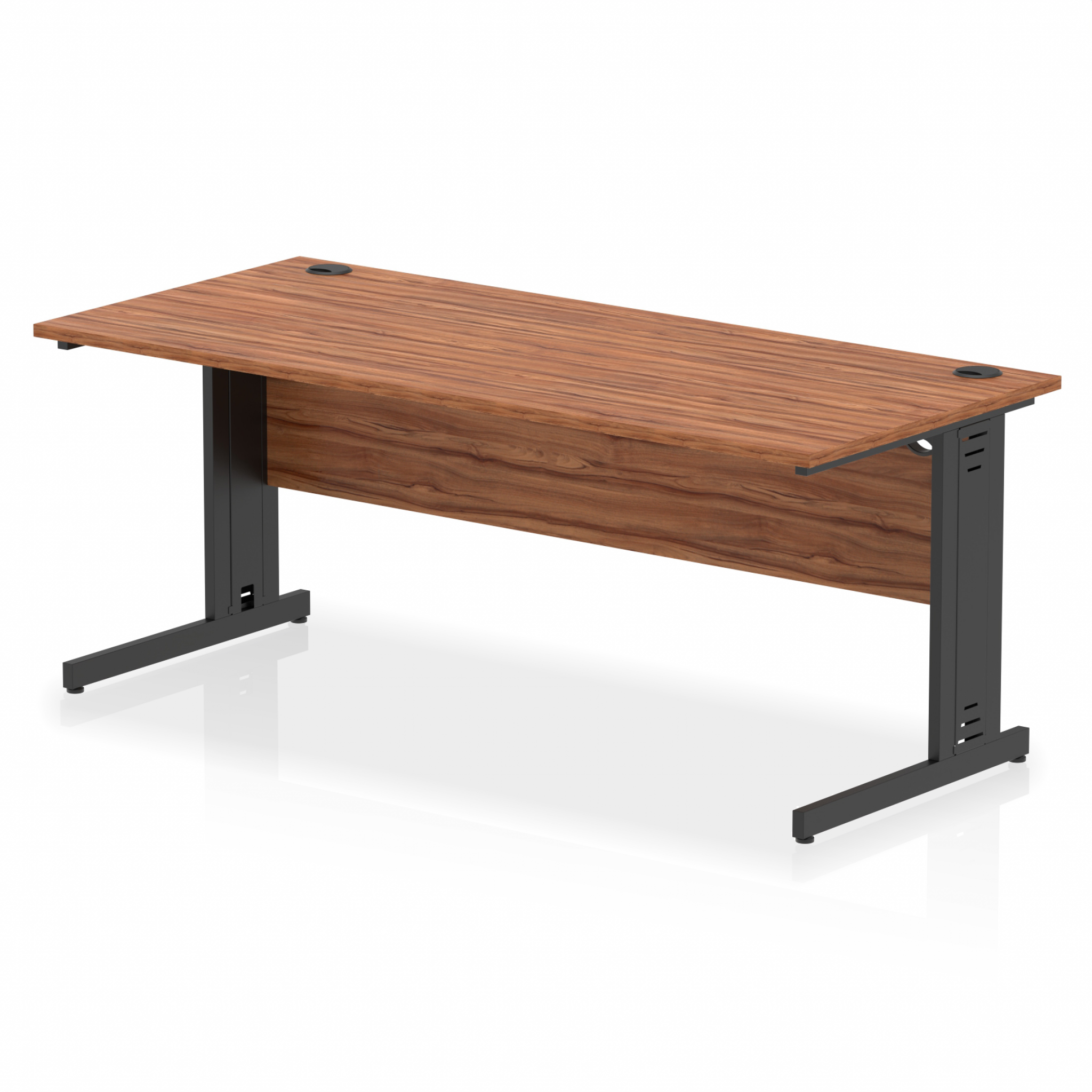 Impulse 1800mm Straight Desk Cable Managed Leg