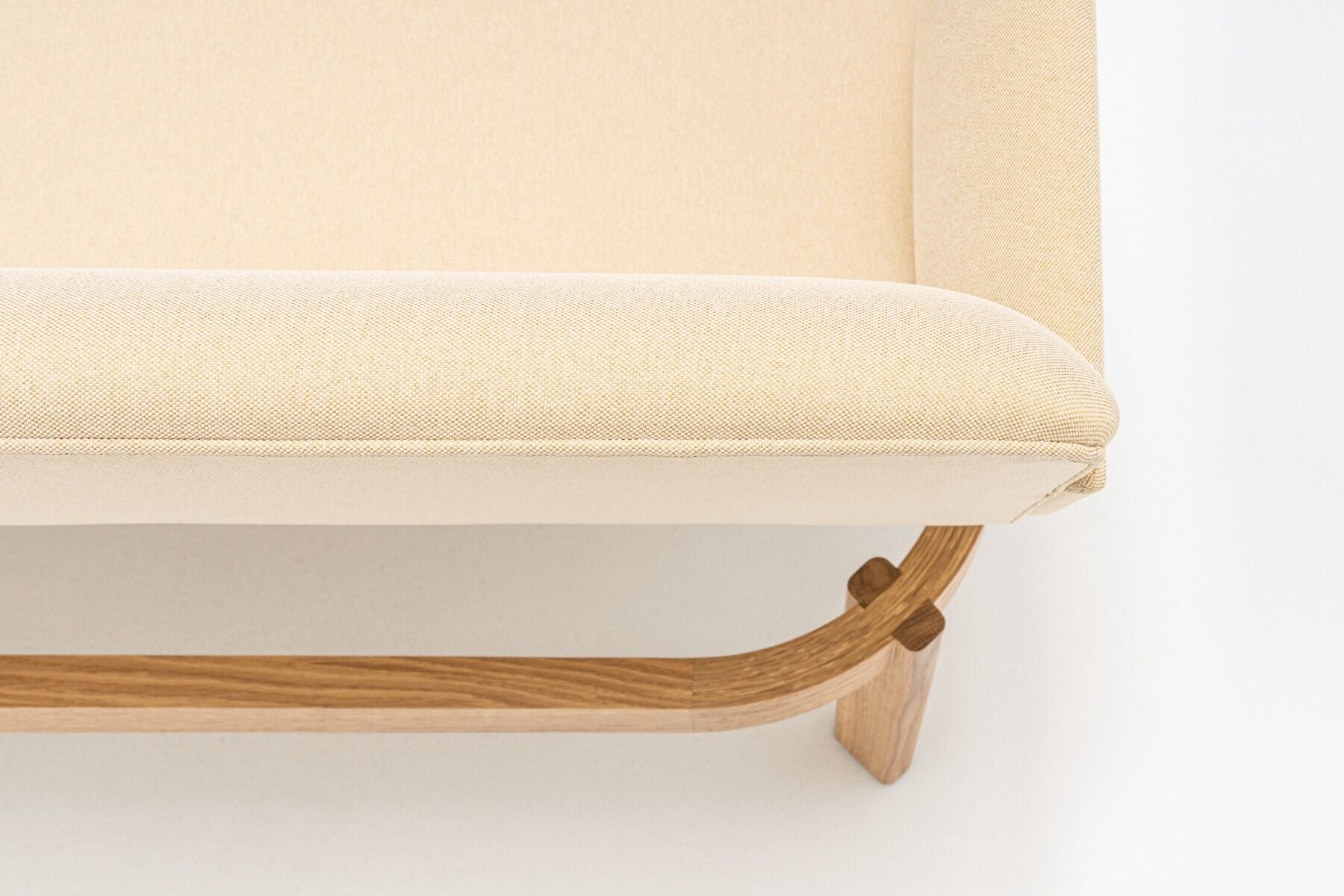 ramp pastel yellow upholstery