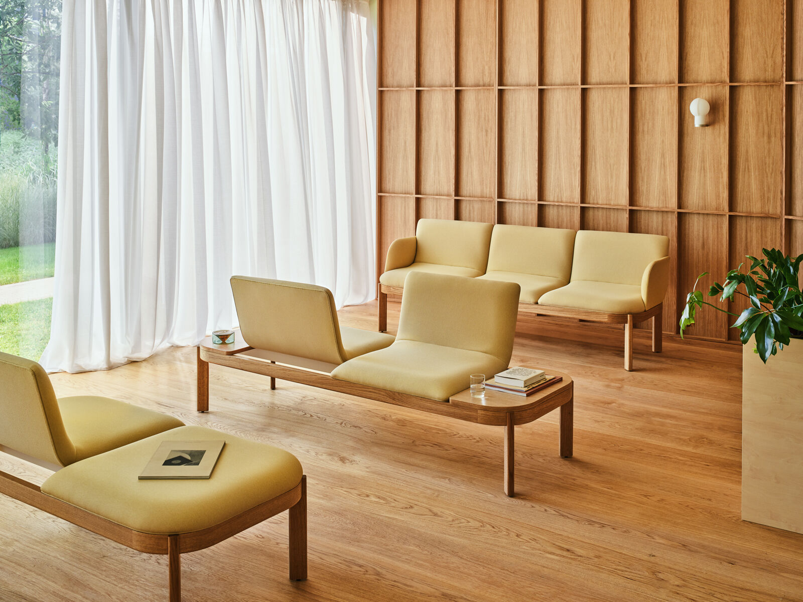 Ramp natural oak room setting