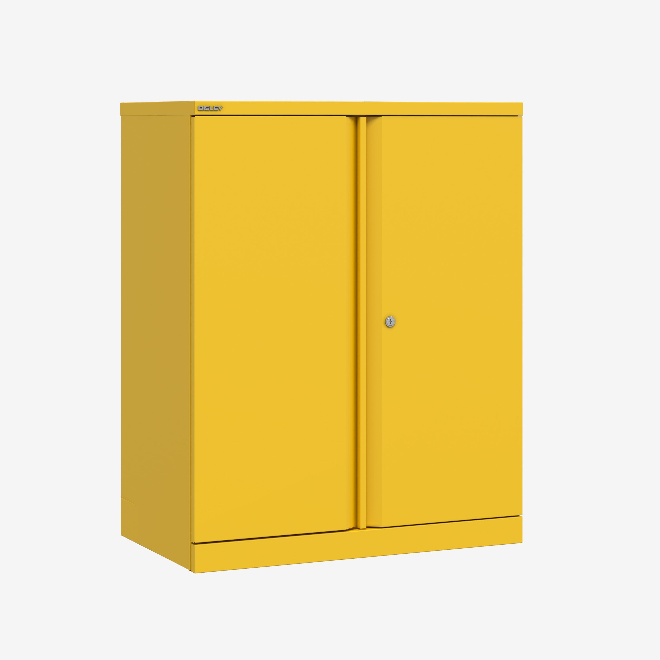 1000mm x 1000mm Bisley Yellow storage cupboard