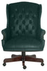 Chairman tufted leather office chair 