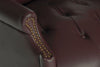 burgundy executive leather chair arm detail 