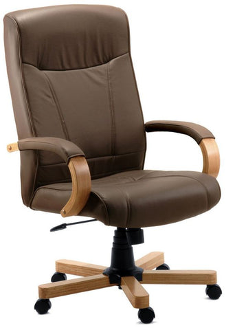 Richmond brown leather office chair 