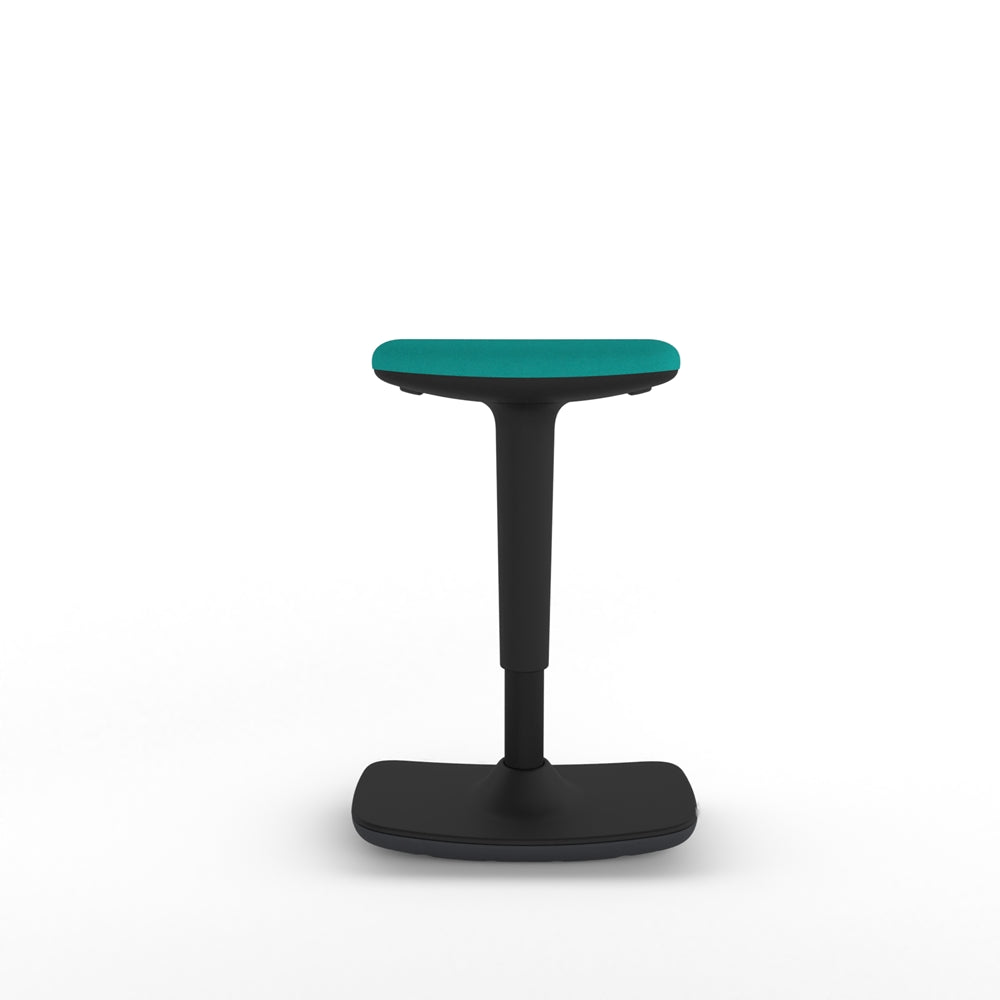 Low-Rise Ergonomic Stool with Black Frame