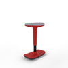 Red sit stand home office stool 