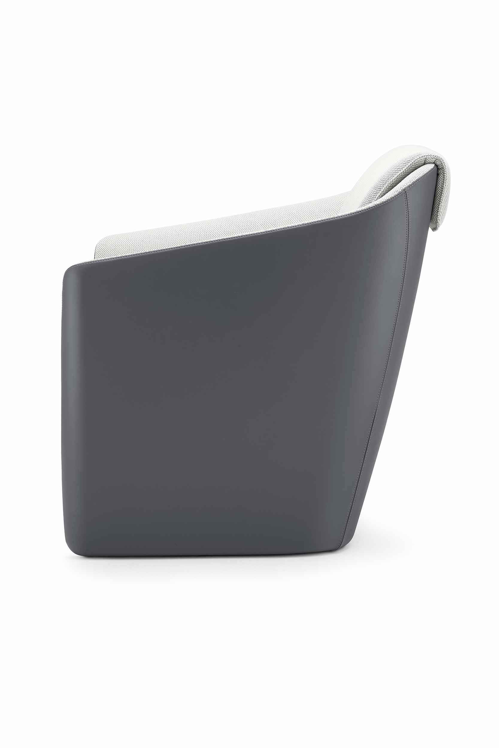 DNA Tub Armchair with Leather Upholstery By Boss Design