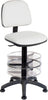 Hygiene Plus White PU Draughtsman Chair | New Image Office Design Ltd 