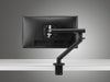 Flo monitor arm finished in black from cbs products