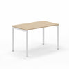 Narbutas NOVA-U Amber Oak White 4-Leg Rectangular Desk 1200 x 700mm