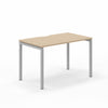 Narbutas NOVA-U Amber Oak Metallic 4-Leg Rectangular Desk 1200 x 700mm