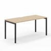 Narbutas NOVA-U Amber Oak MFC Top Black 4-Leg Rectangular Desk 1600 x 700mm