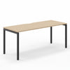 Narbutas NOVA-U Amber Oak MFC Top Black 4-Leg Rectangular Desk 1800 x 700mm