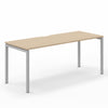 Narbutas NOVA-U Amber Oak MFC Top Metallic 4-Leg Rectangular Desk 1800 x 700mm
