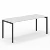 Narbutas NOVA-U White MFC Top Black 4-Leg Rectangular Desk 1800 x 700mm