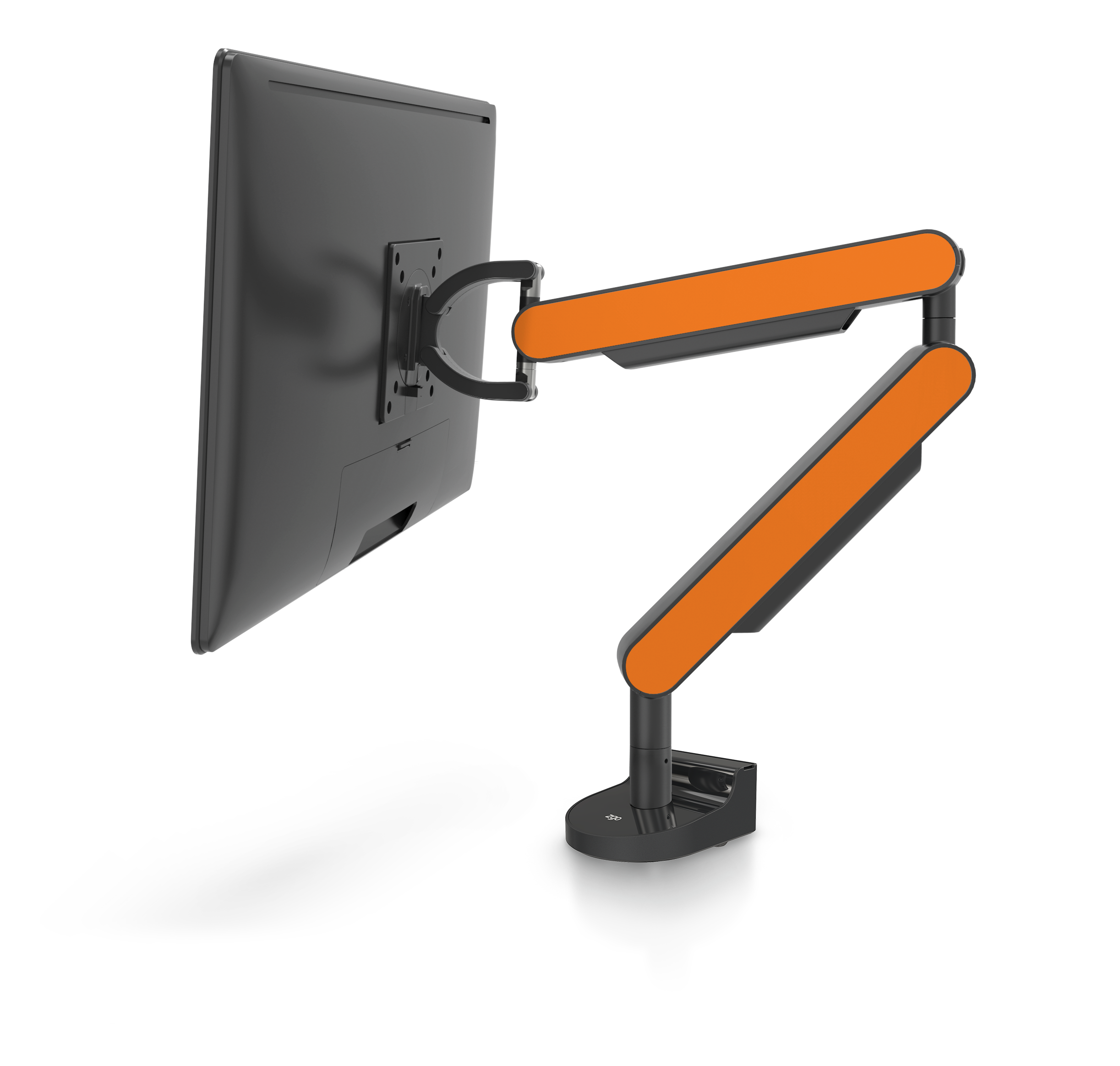 ZG1 Black Edition Monitor Arm With Orange Side Panels - NIODONLINE.CO.UK