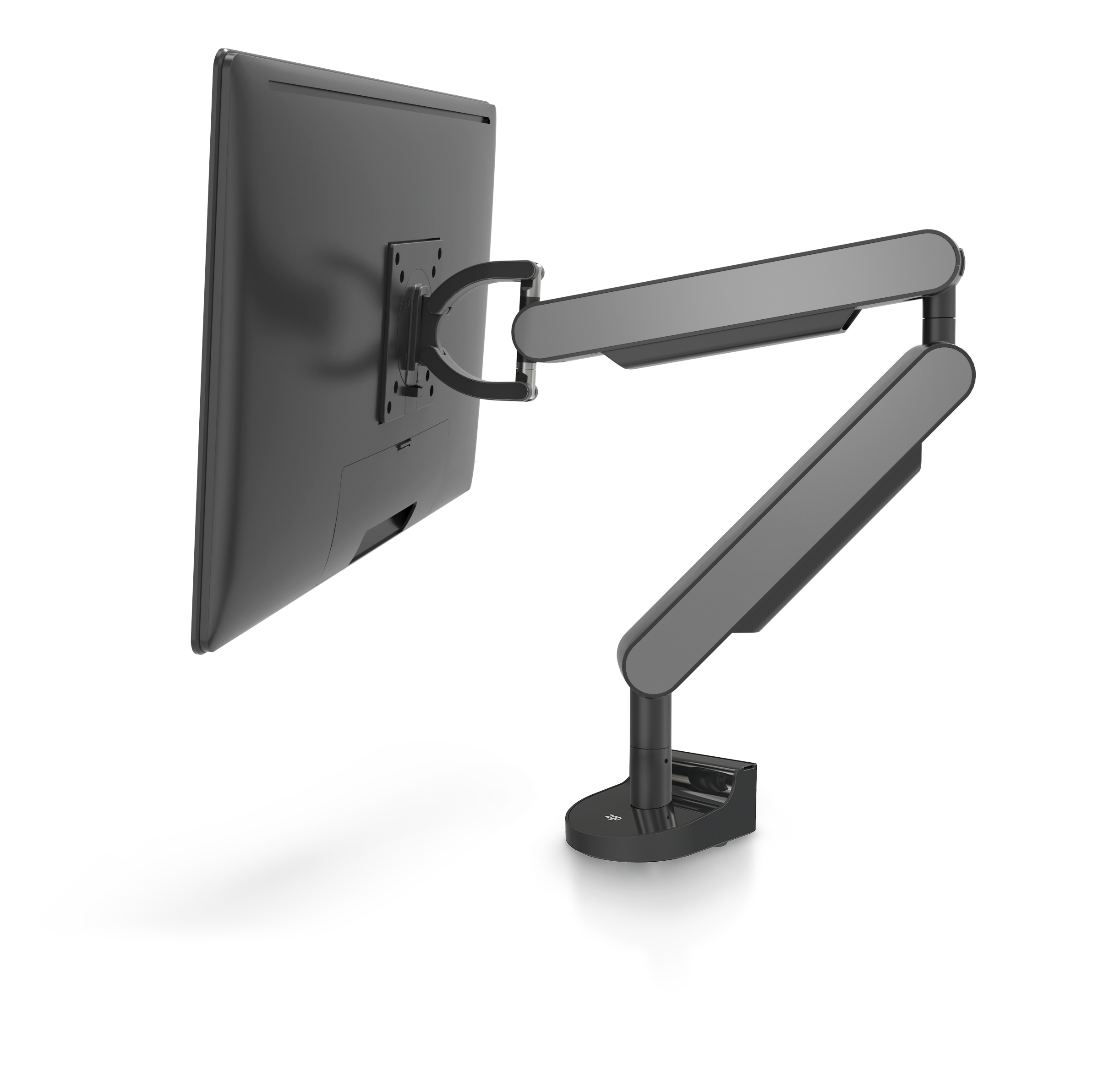 ZG1 Black Edition Monitor Arm With Sliver Side Panels