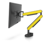 ZG1 Black Edition Monitor Arm With Yellow Side Panels