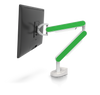 ZG1 White Edition Monitor Arm With Green Side Panels | Niodonline.co.uk