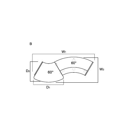 MDD CURVED DDA RECEPTION DESK 