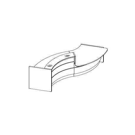 Valde Reception counter with dda section