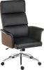Elegance High Back Managers Chair Finished In Black Leather | Teknik Office