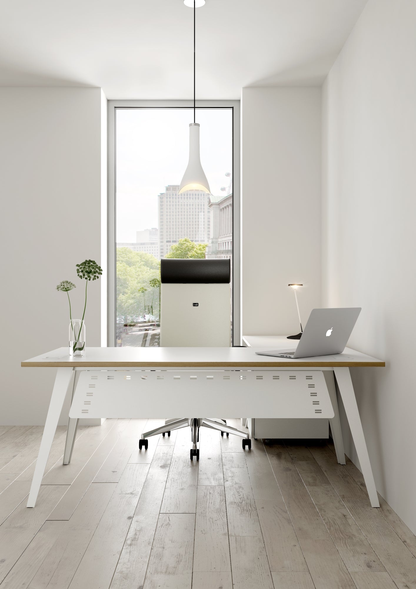 Reflex Desk With Modesty Panel